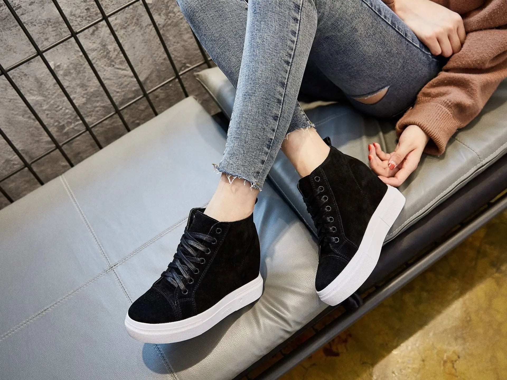 Buy Adokoo Women's Canvas Shoes Lace Up Low Top Fashion Sneaker Casual Cute  Walking Shoe(Black,US5) at Amazon.in